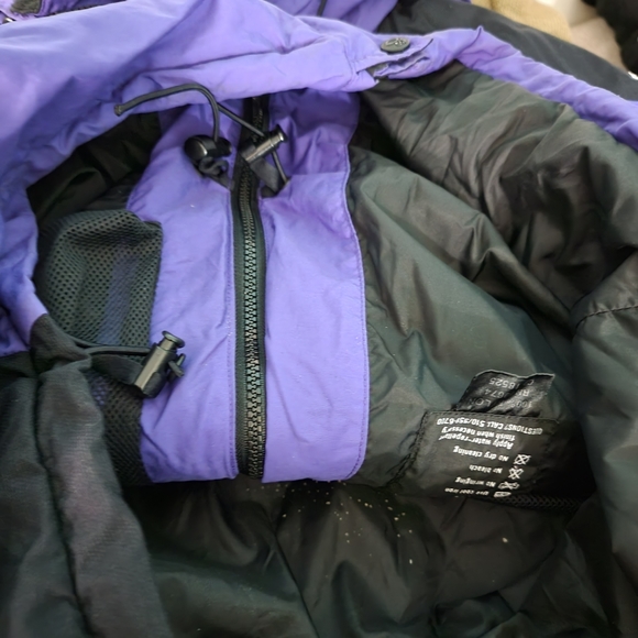 Mountain Hardware Conduit Purple Hooded Vented Rain Jacket Sz 12 Outdoor Nylon - Picture 9 of 12